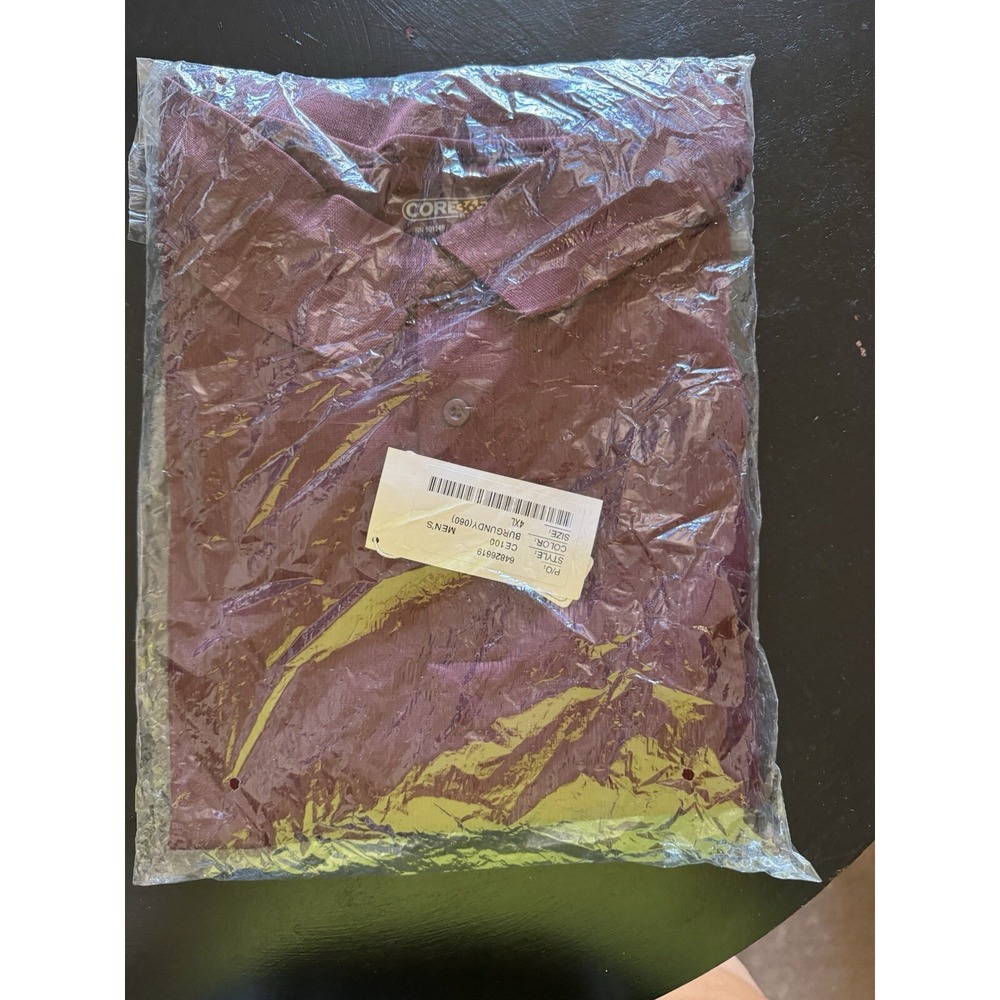 Core 365 Burgandy‎  4XL Shortsleeve Polo